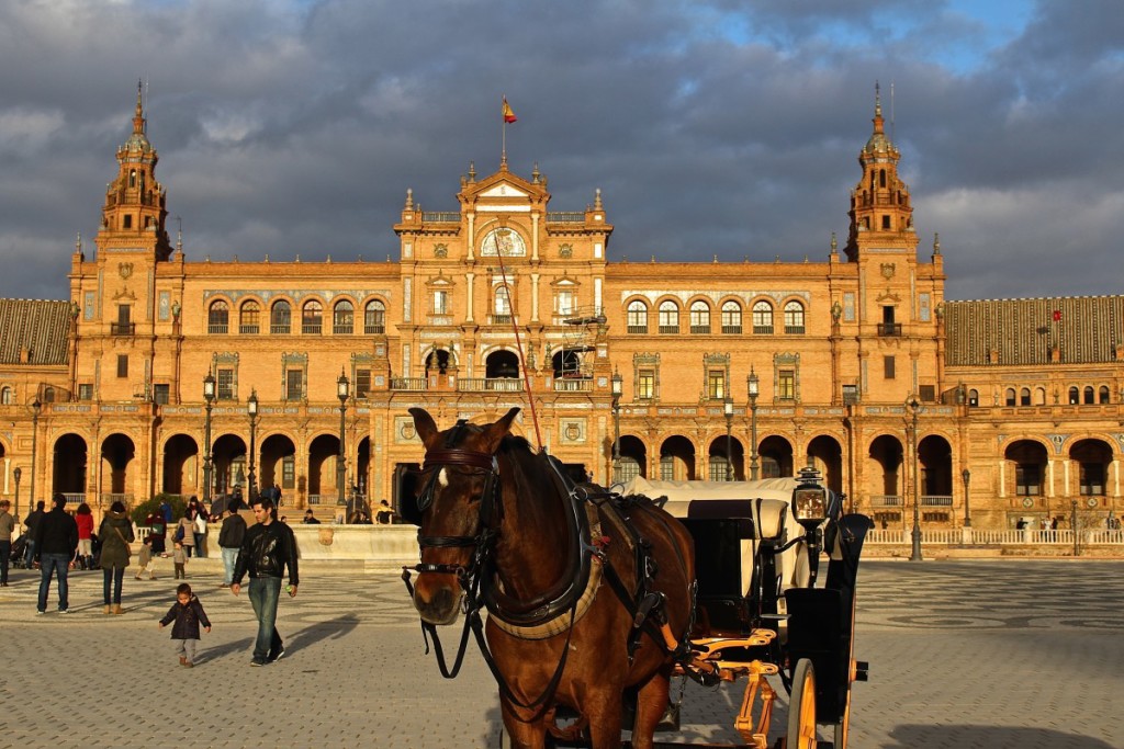 Plaza de España is a must for 1 day in Seville, Spain