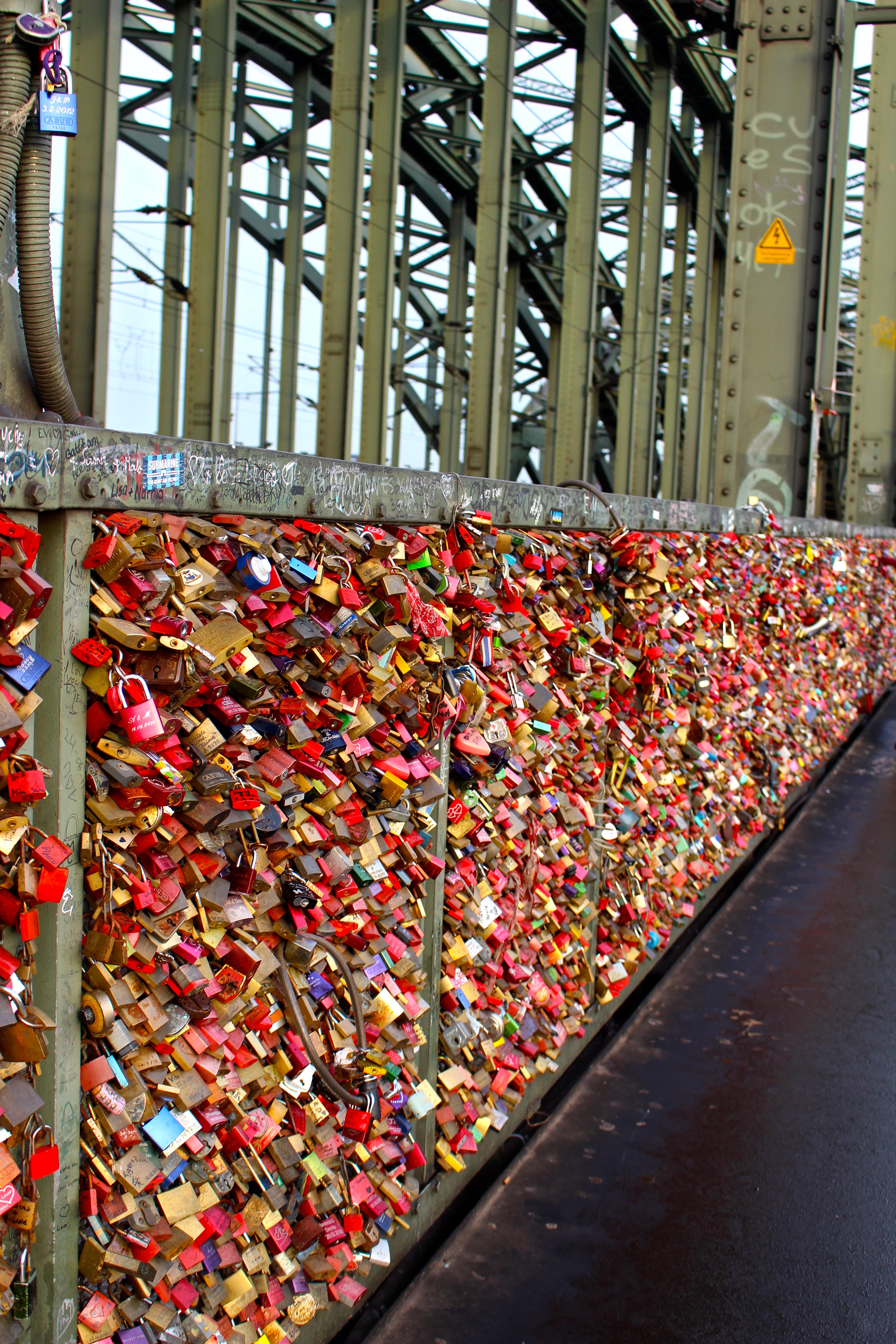Love Lock Bridge in Cologne Germany is one of the #1 Tourist attractions in Cologne!