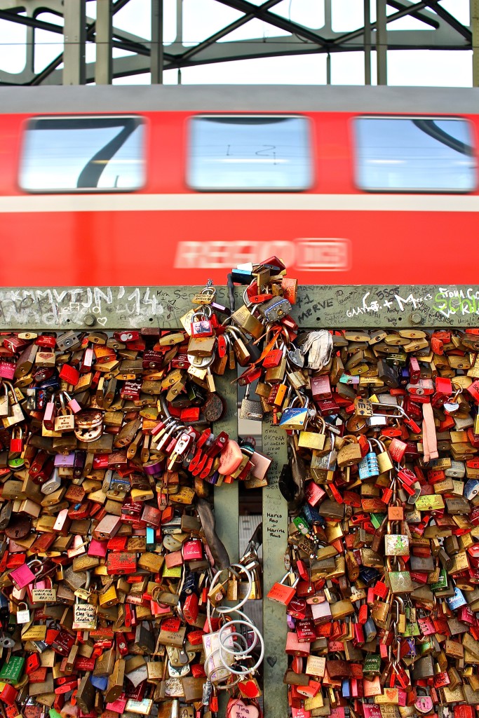 Love Lock Bridge in Cologne, Germany is a must see stop if you are passing through or visiting Cologne!