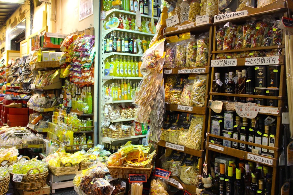A Souvenir Shop in Sorrento during our drive up the Amalfi Coast
