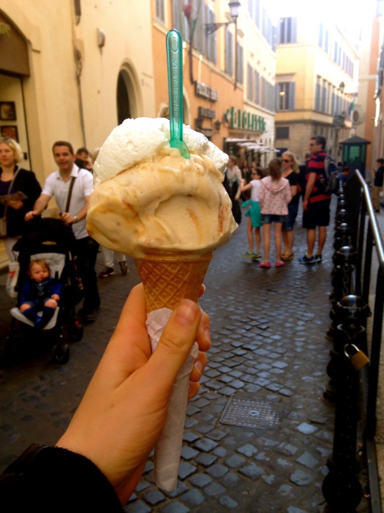 Gelato cone in Rome