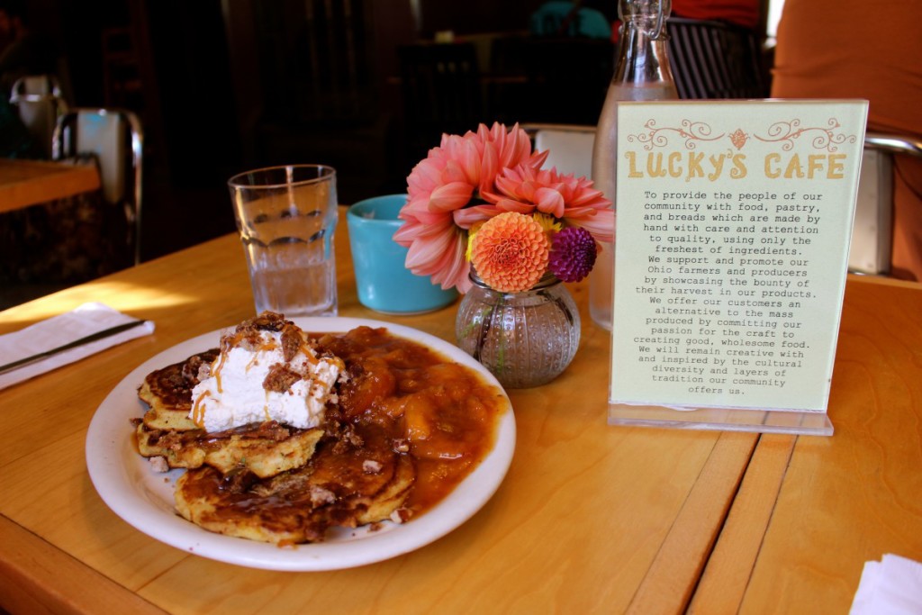 The BEST BRUNCH in Cleveland is at Lucky's Cafe. Read my blog to find out why and what to order!