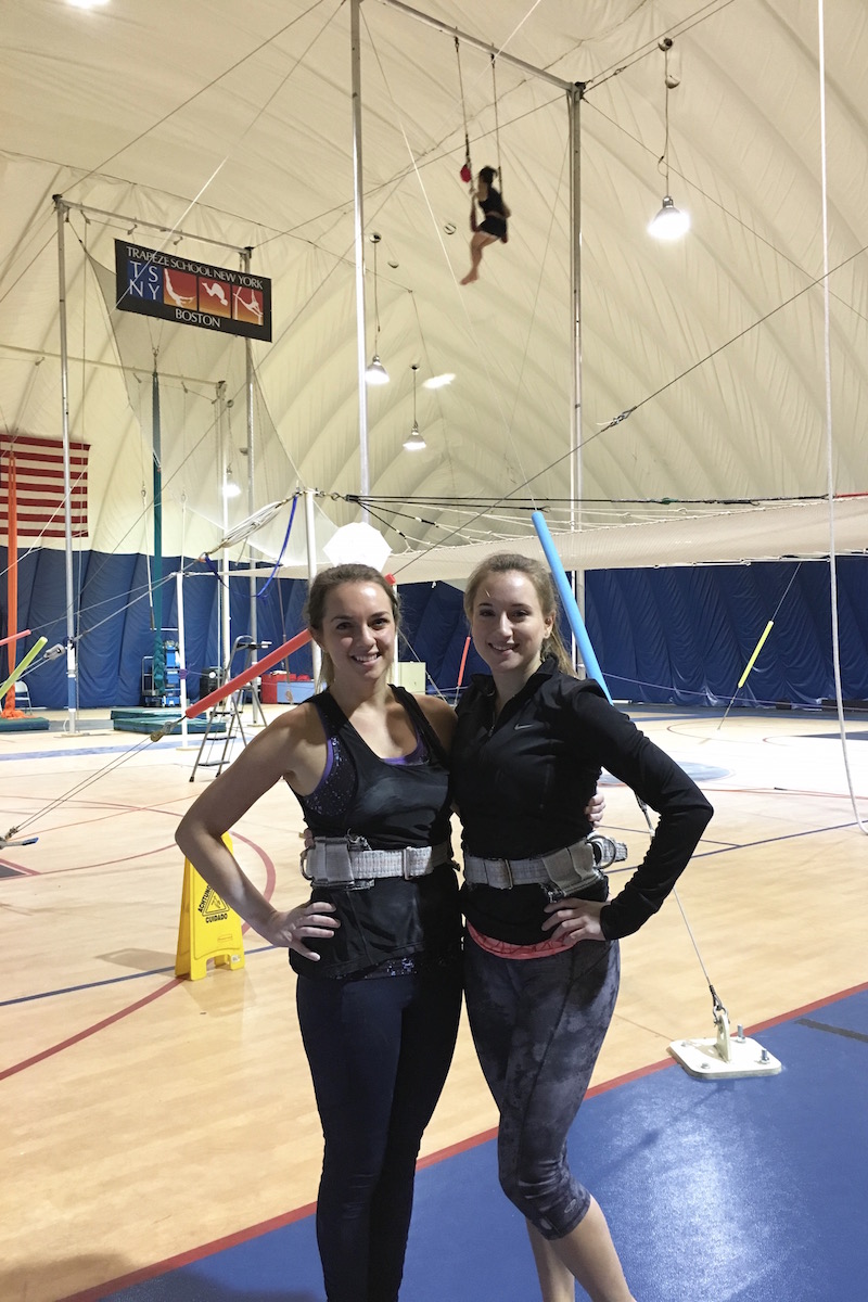 Try a trapeze class at TSNY Boston to learn how to fly like a pro! It's an exhilarating and fun workout! | #Trapezeschool #Trapezeclasses #TSNYBOSTON