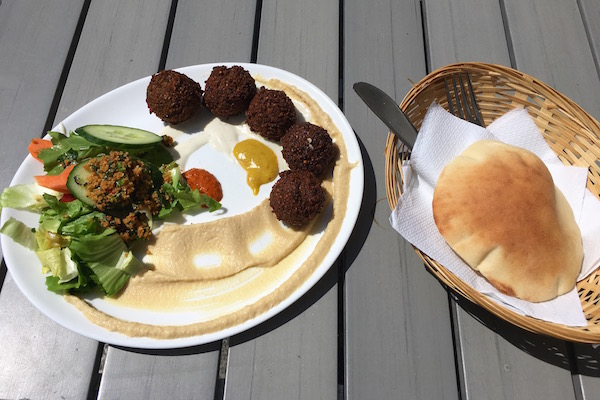 Dada Falafel has the best falafel in Berlin! This Mitte hotspot is a must. #Berlin #Falafel