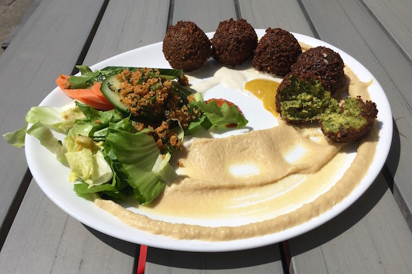 Dada Falafel has the best falafel in Berlin! This Mitte hotspot is a must. #Berlin #Falafel