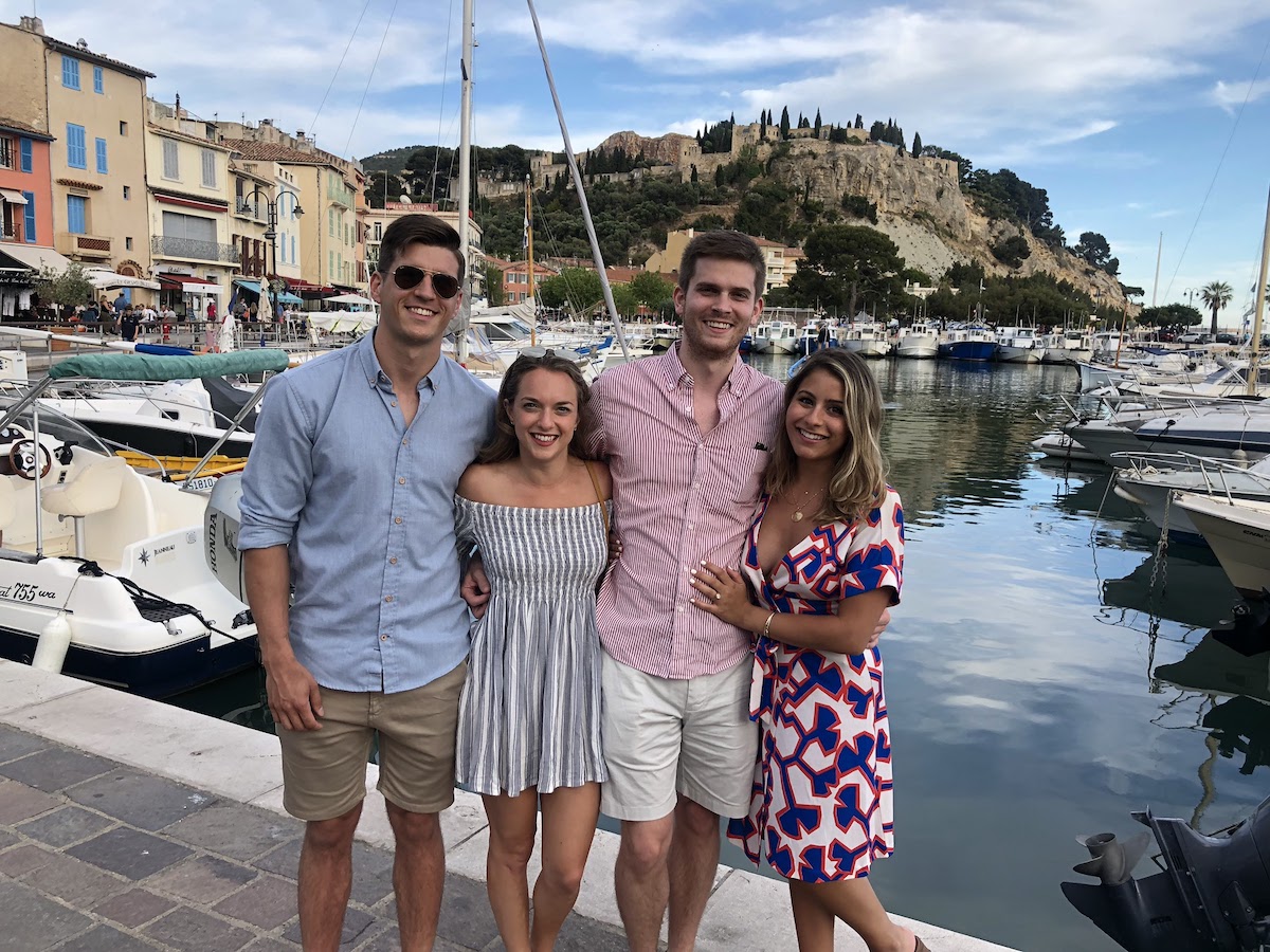 Family photo in Cassis, France