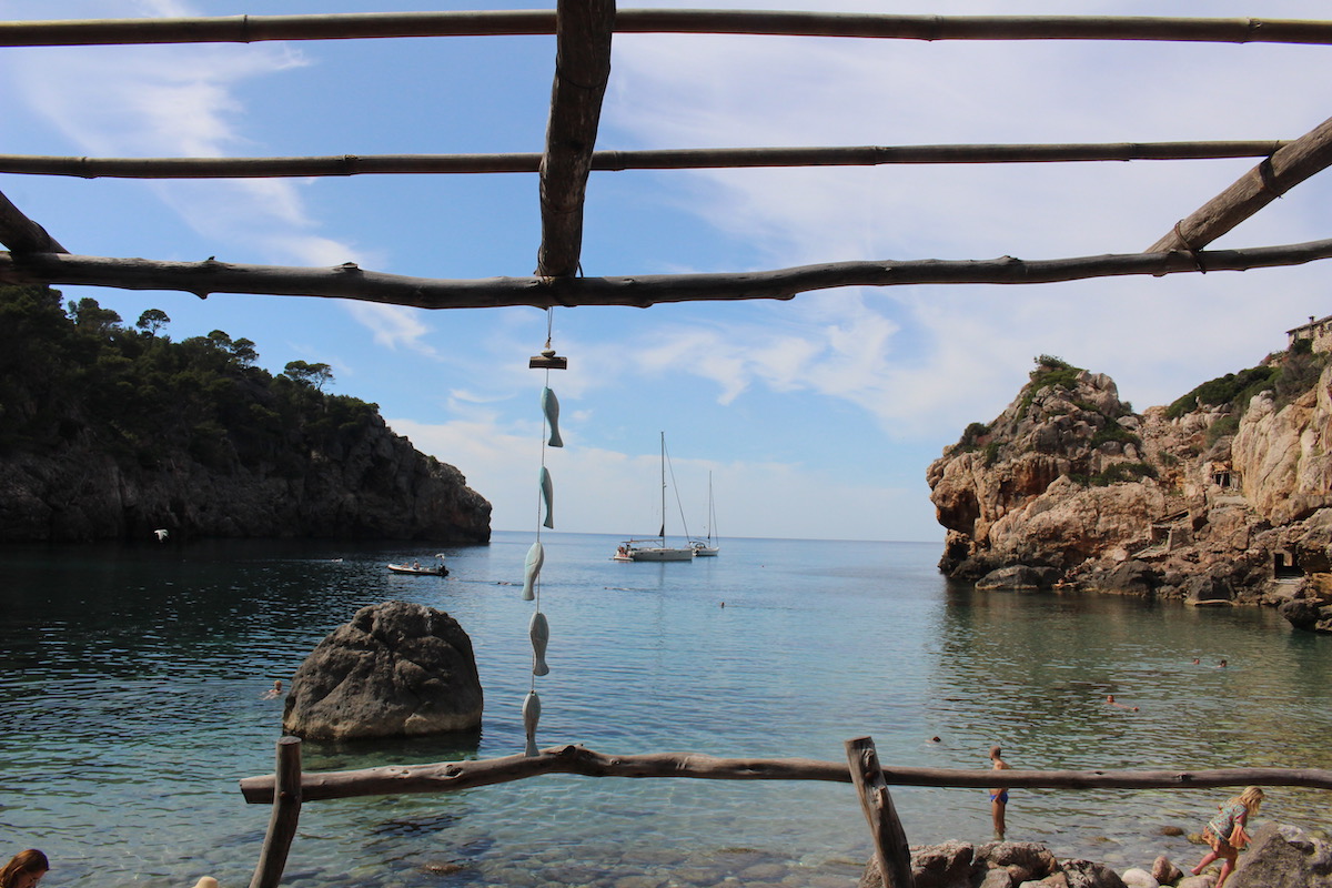 View from the restaurant at Cala Deia, Mallorca