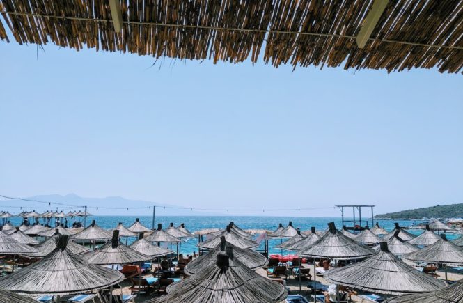The view from Hotel Apollon in Kodrra, Saranda Albania