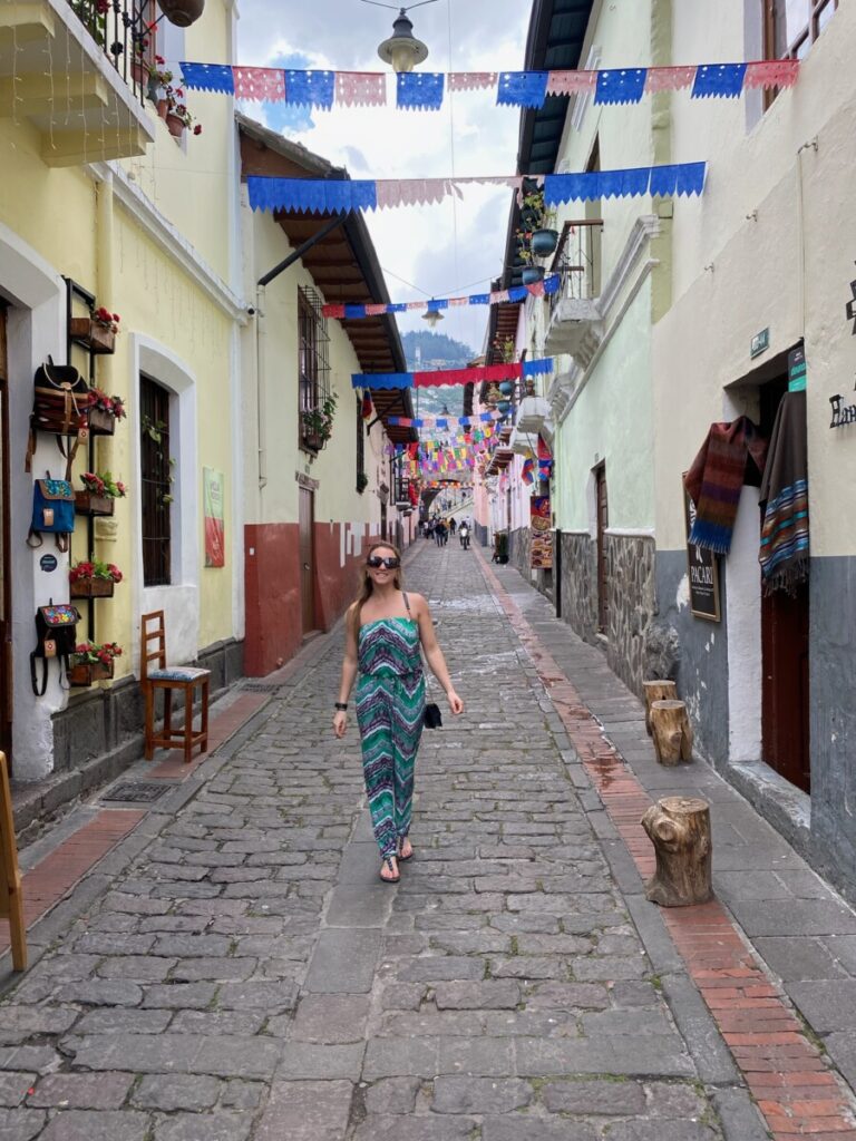 A photo of me at Calle la Ronda, Quito Ecuador 