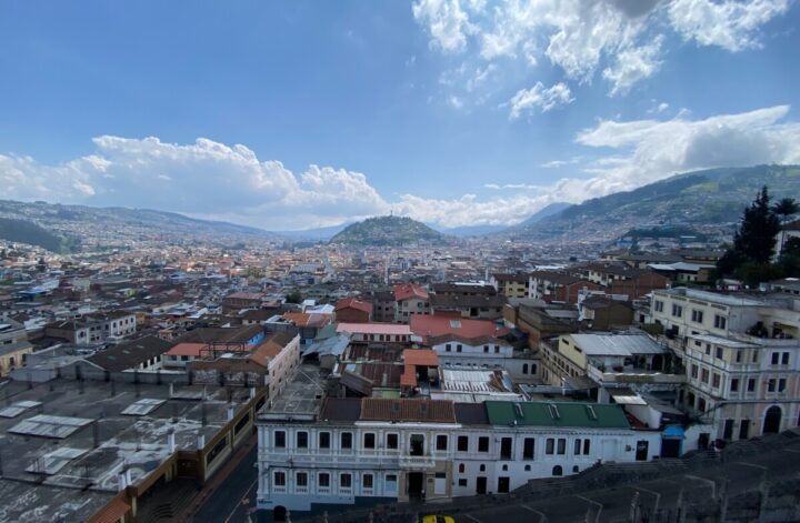 View overlooking Quito Ecuador