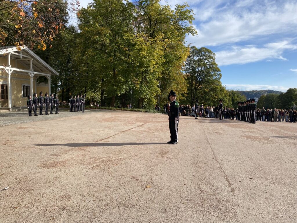 The changing of the guards outside the Royal Palace, Oslo