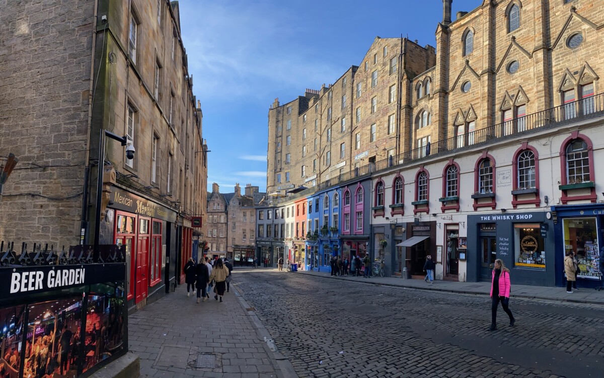 Streets in Edinburgh