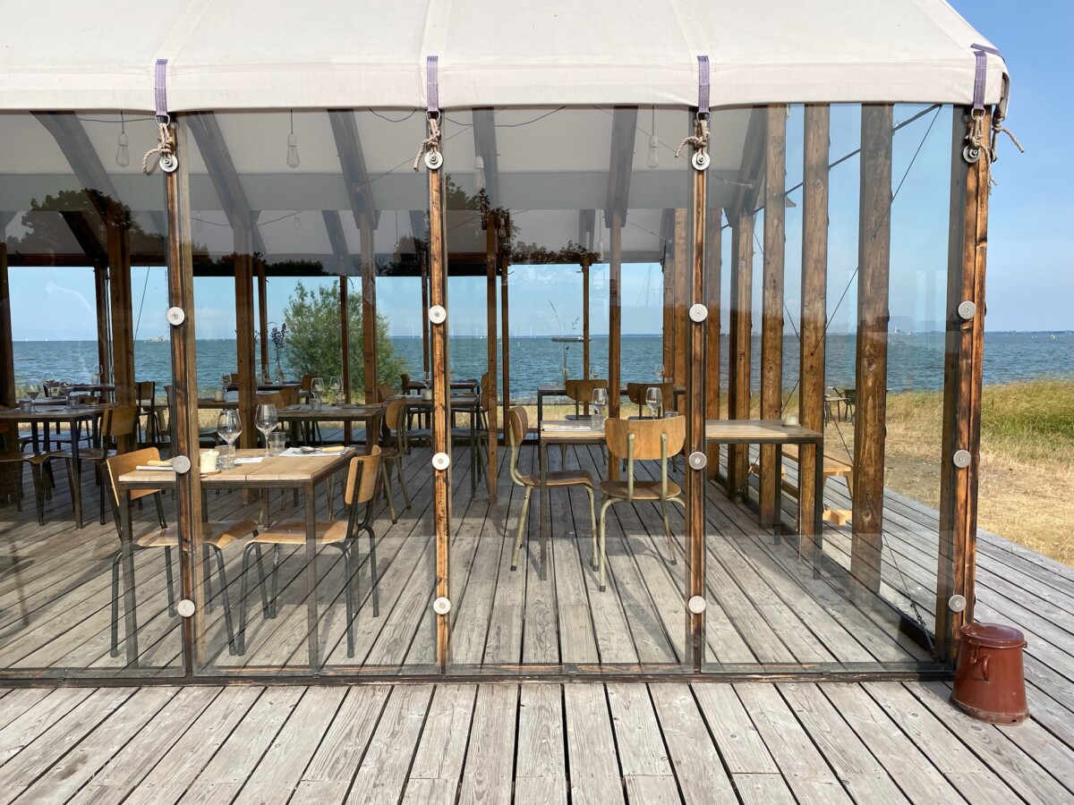 A look inside the green house where Vuurtoreneiland hosts their summer restaurant