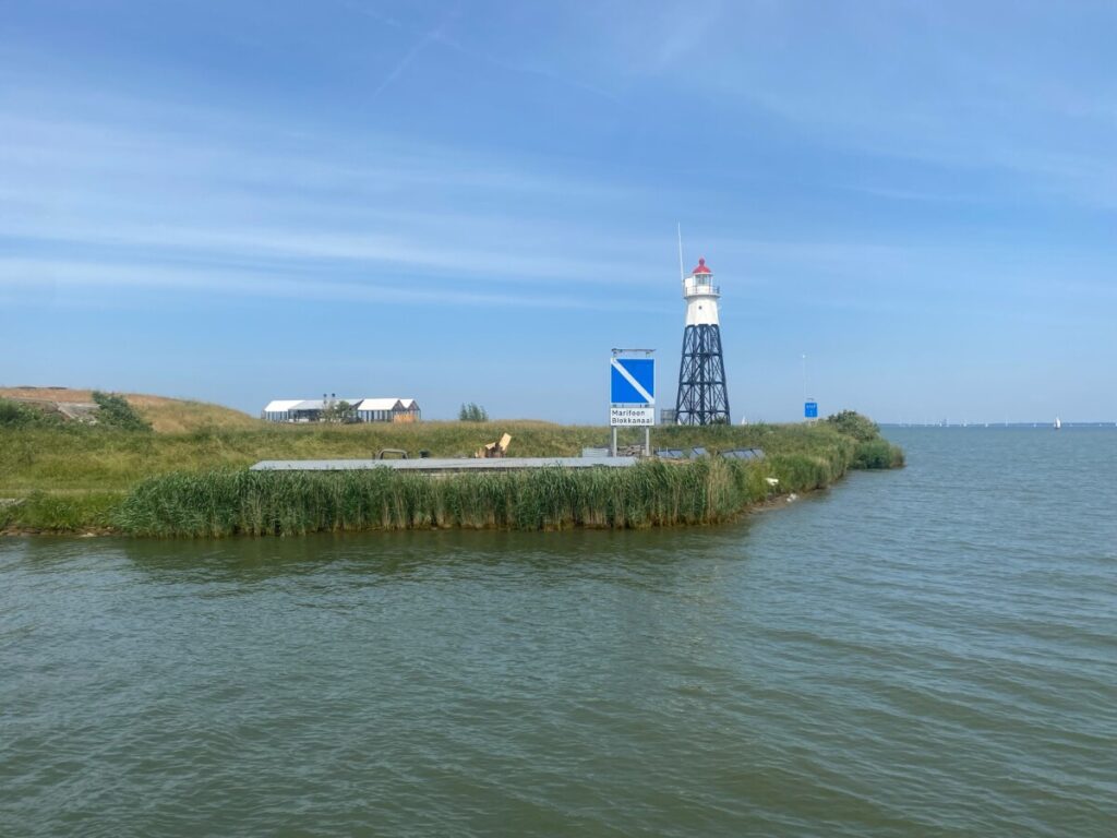 The view of the Lighthouse as we approached Vuurtoreneiland