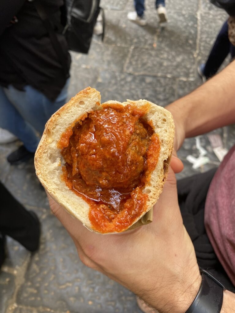 Meatball sandwich from Tandem in Naples