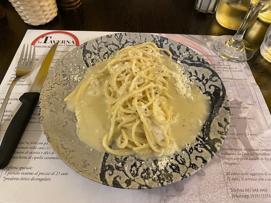 Pasta at Taverna di Santa Chiara