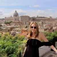 A photo of me standing in front of the Vatican