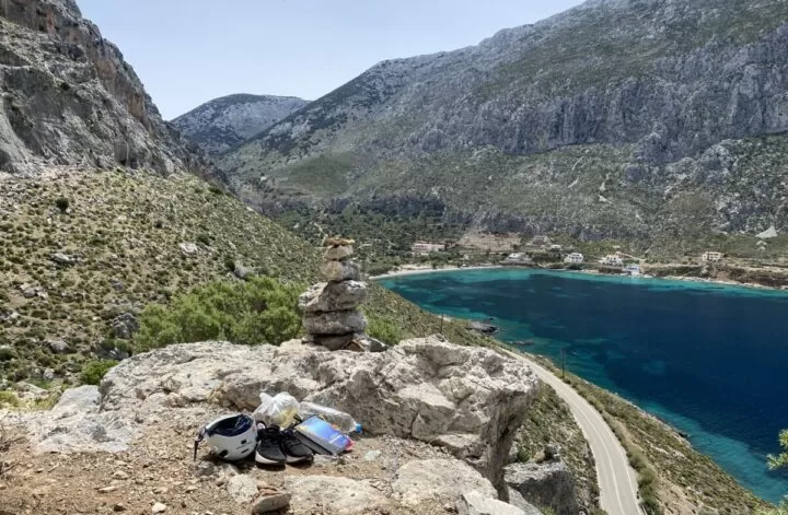 What to pack for Kalymnos, view in distance.